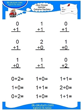 Çocuklar İçin toplam işlemi yaprak testleri 